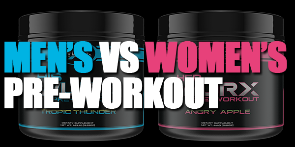 pre workout for men vs pre workout for women
